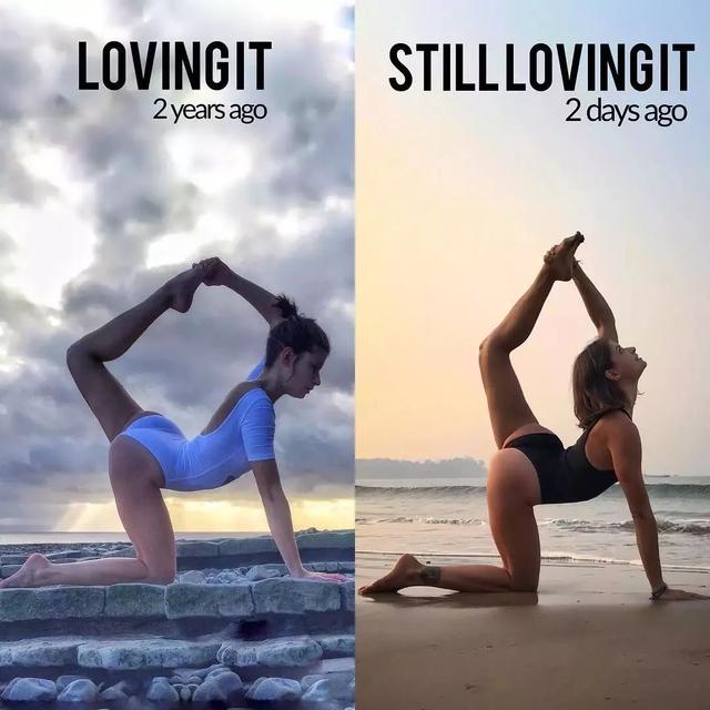 她用瑜伽前后对比照告诉你：身体的潜能到底有多大！