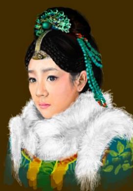 海兰珠真实长相复原图