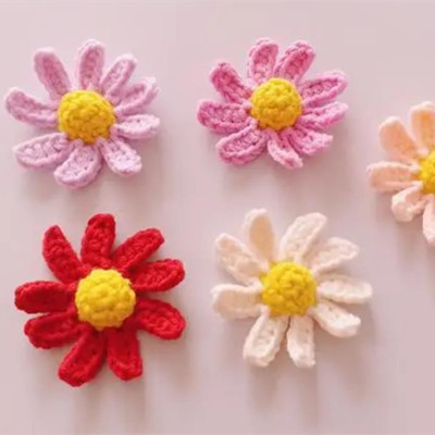 儿童背心编织教程，小菊花编织教程