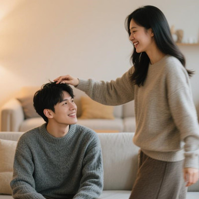 男朋友理发变帅了女朋友反应