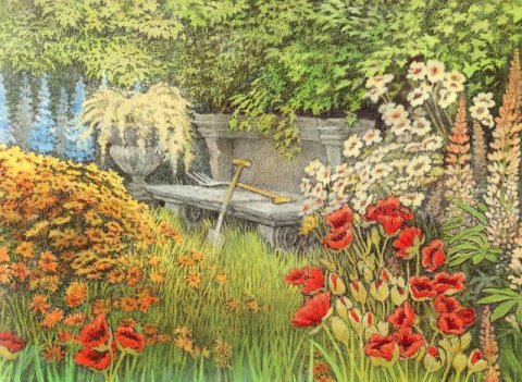 关于秘密花园的插图，好看的秘密花园图片大全