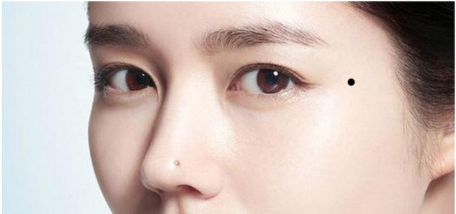 面相夫妻宫凹陷图片