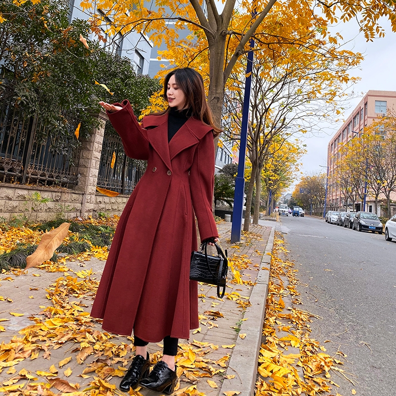 裙摆式大衣怎么搭配,大衣裙中长款怎么搭配