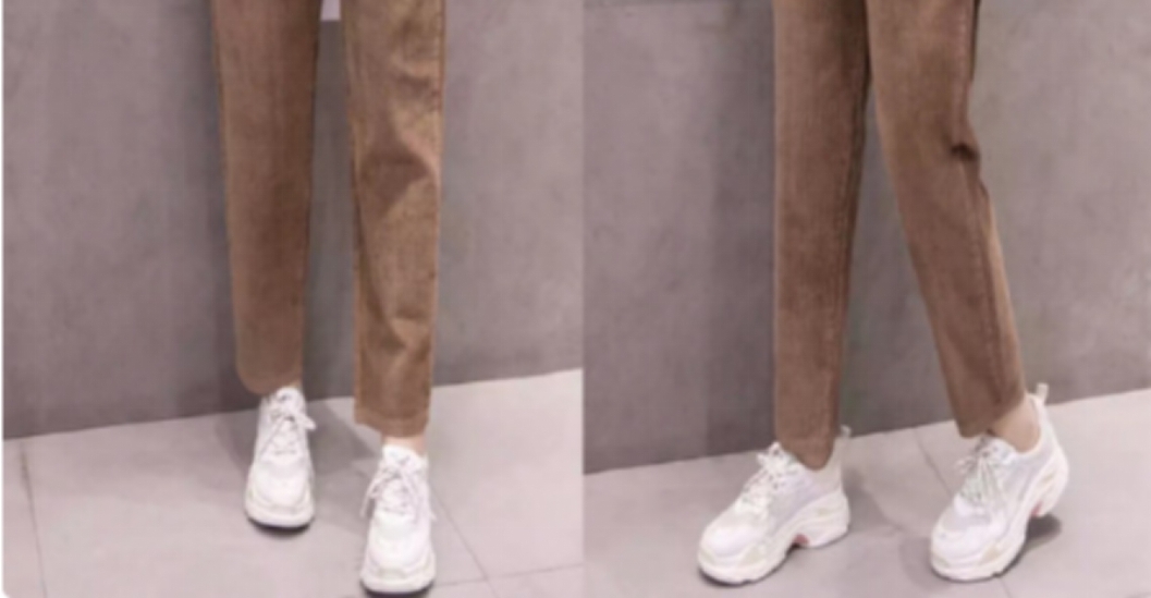 灯芯绒裤子配什么鞋，灯芯绒裤子适合胖子吗