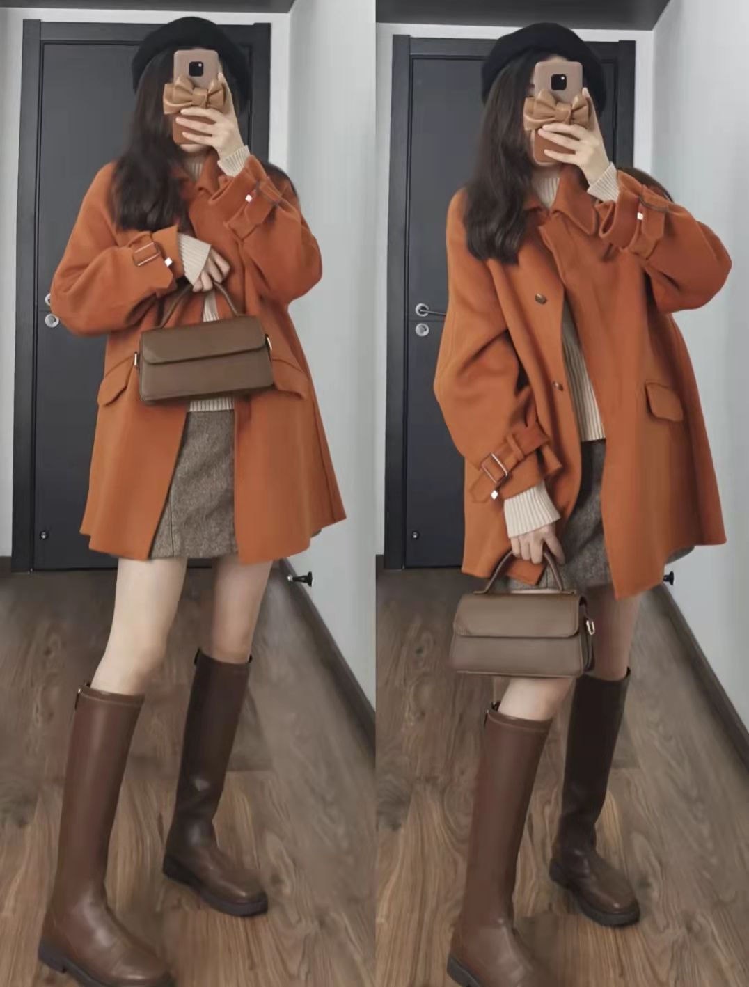 橘色大衣外套怎么搭配,橘色外套搭配什么内搭