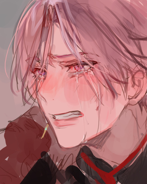 独自一人仰天流泪的图片