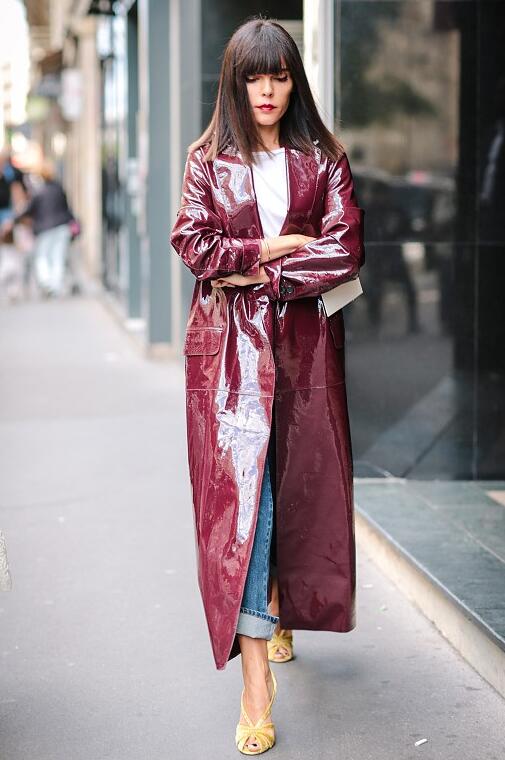 长款皮衣下身怎么搭配