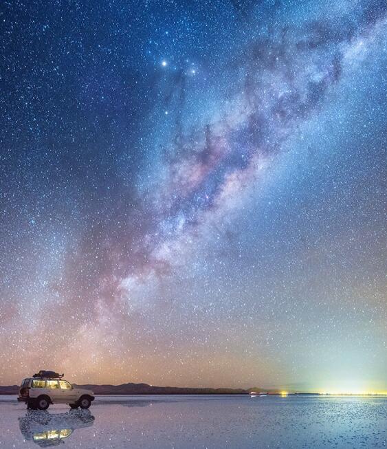 一个人看满天繁星图片，满天繁星的照片真实照片