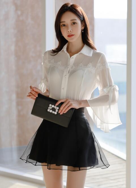 若隐若现白衬衫图片,薄如蝉翼衣服图片大全