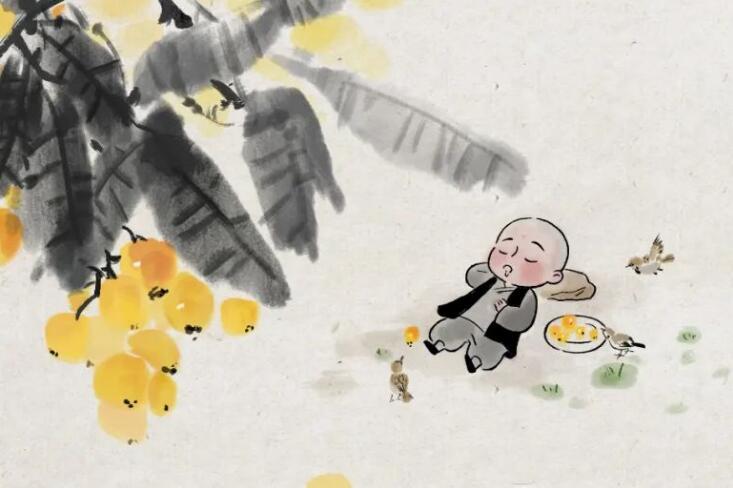 止语静心清晰图片,感悟人生小和尚图片