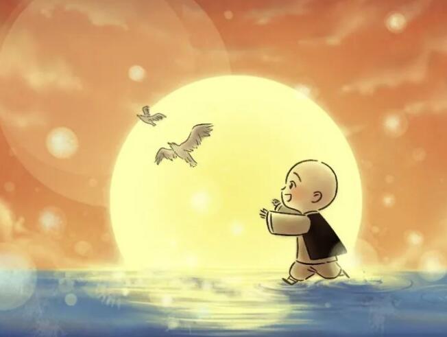 止语静心清晰图片,感悟人生小和尚图片