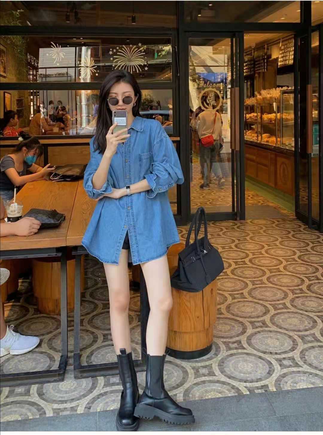 牛仔衬衣下身怎么搭配,牛仔衬衫不要搭配什么裤子