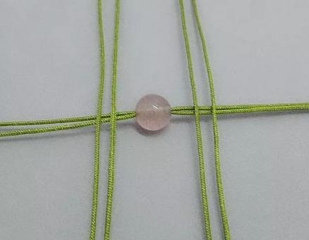 狐狸手链编织图解，吊坠挂绳打结方法