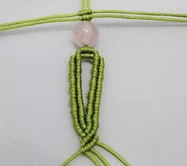 狐狸手链编织图解，吊坠挂绳打结方法