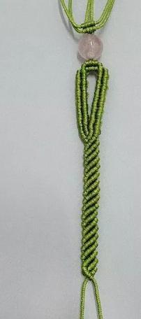 狐狸手链编织图解，吊坠挂绳打结方法