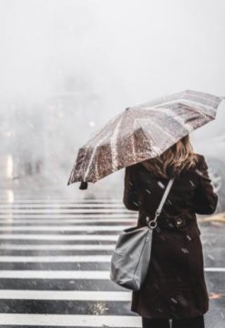 女孩背影唯美图片,撑伞女孩唯美背影图片