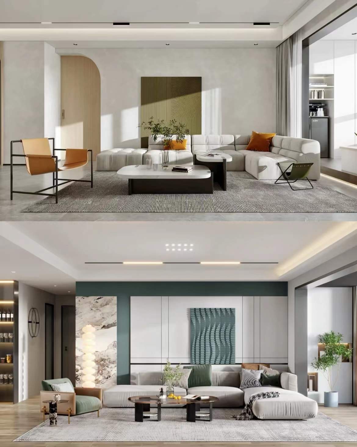 轻奢莫兰迪色系装修图