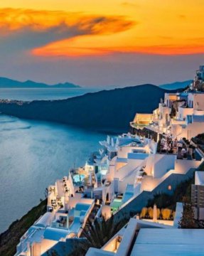 爱琴海风景图片，希腊爱琴海唯美图片