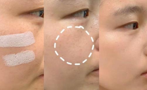 卡粉和浮粉区别图片,浮粉与不浮粉对比照片