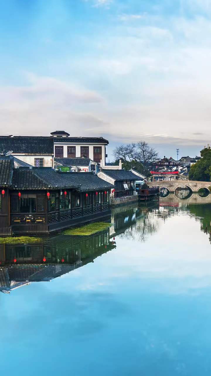 有山有水山间小屋图片,江南水乡图片壁纸