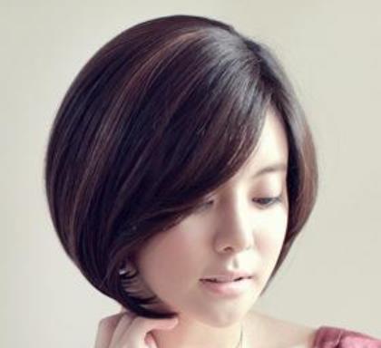 偏分波波头发型图片