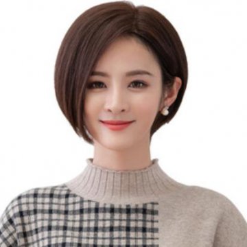 偏分波波头发型图片 超短波波头发型图片