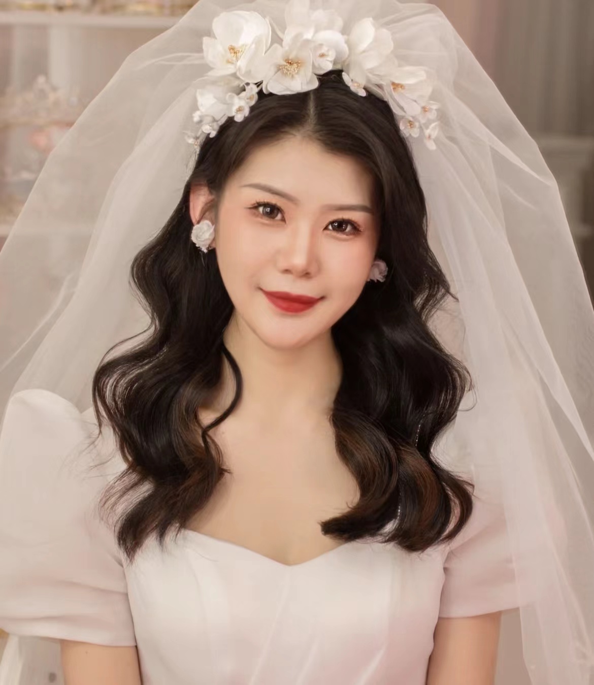 新娘披肩发型图片