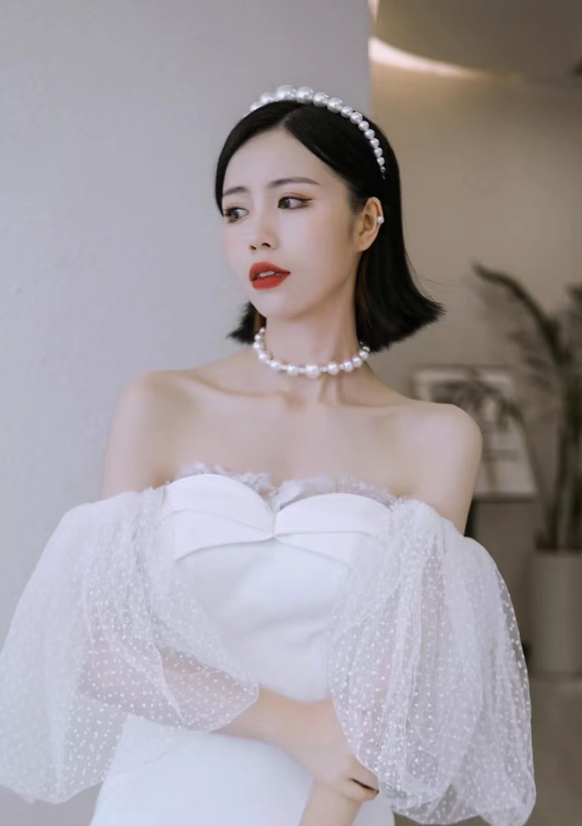 新娘披肩发型图片