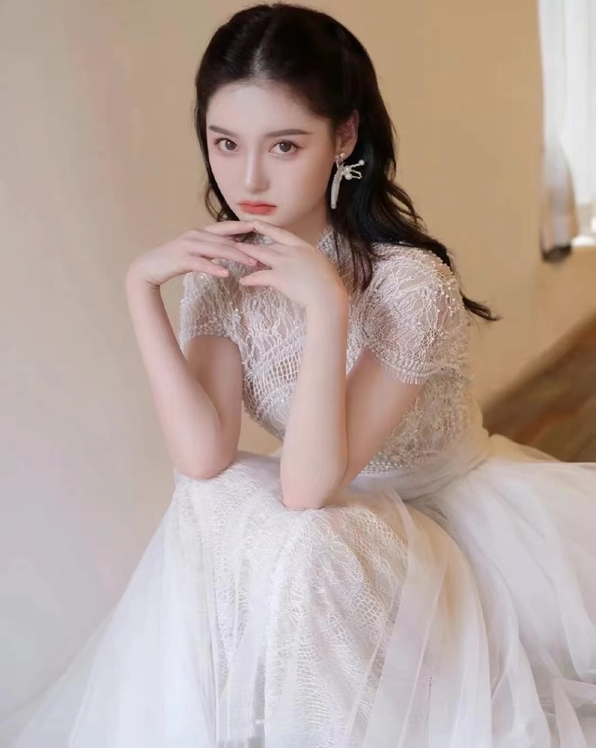 新娘披肩发型图片