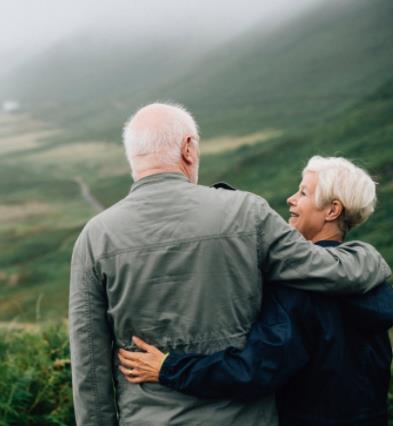 浪漫夫妻白头到老图片,夫妻相伴一生白头到老图片