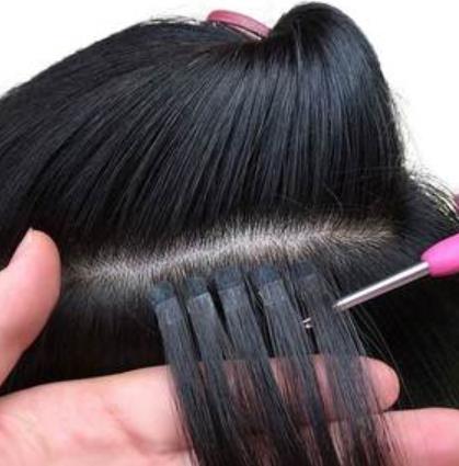 接头发图片真实照片,头发接发图片大全