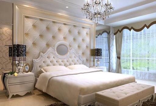 床的正确摆法图片,正确的床在房间里的摆放图片