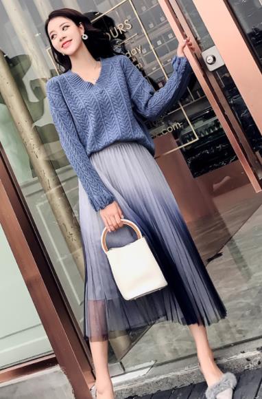 纱裙半身裙怎么搭配