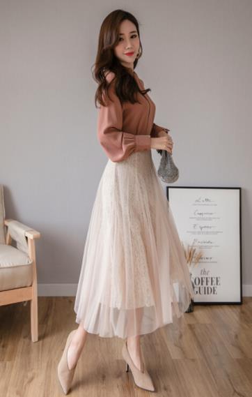 纱裙半身裙怎么搭配