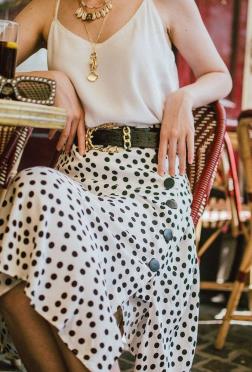 波点裙适合优雅的中年女人吗,波点裙和什么衣服搭配不死板