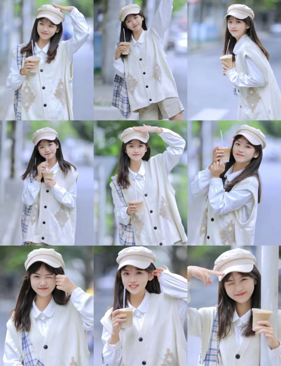 好看的单人拍照姿势