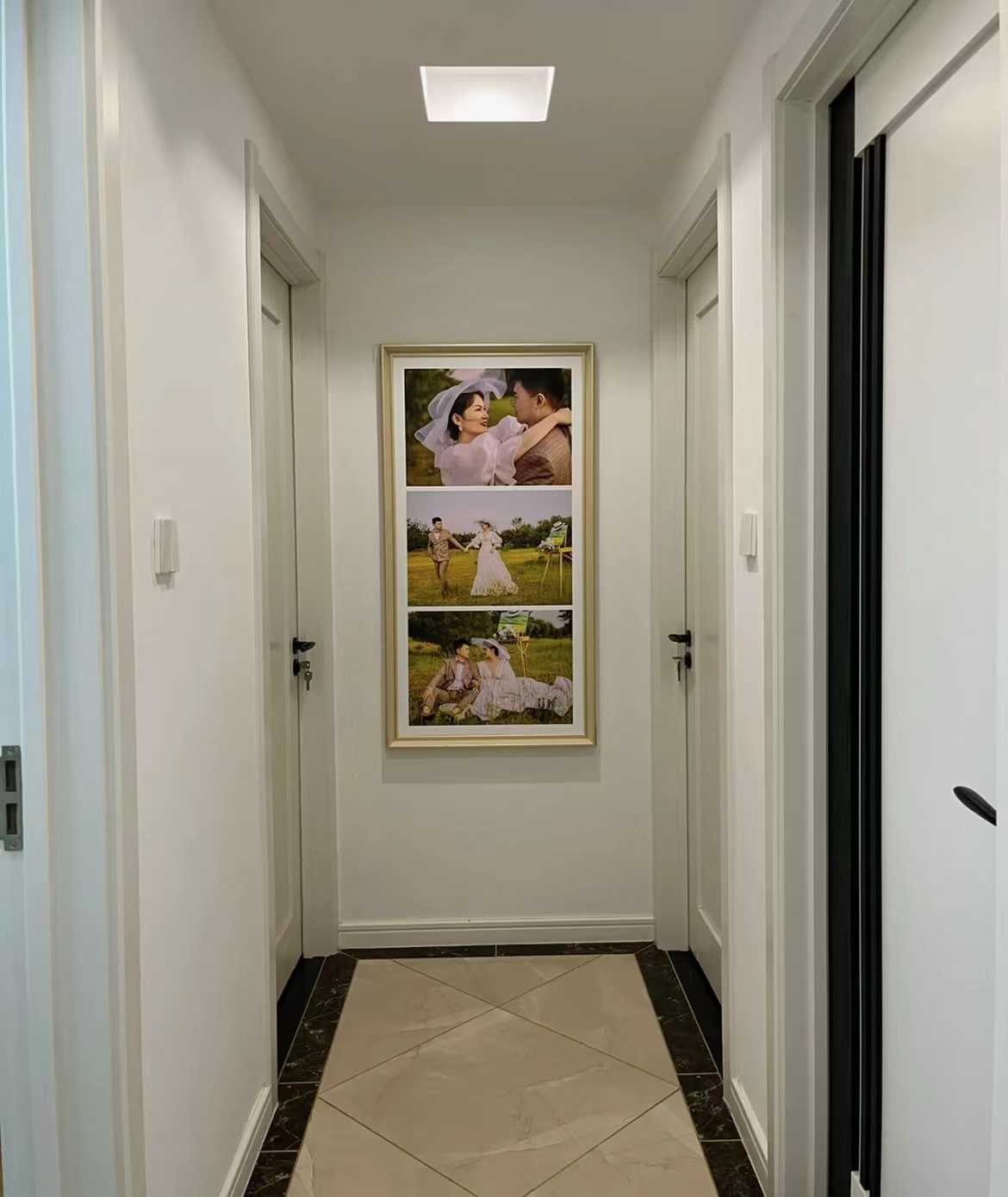 婚纱照挂墙上参照图,婚纱照挂在哪里最好