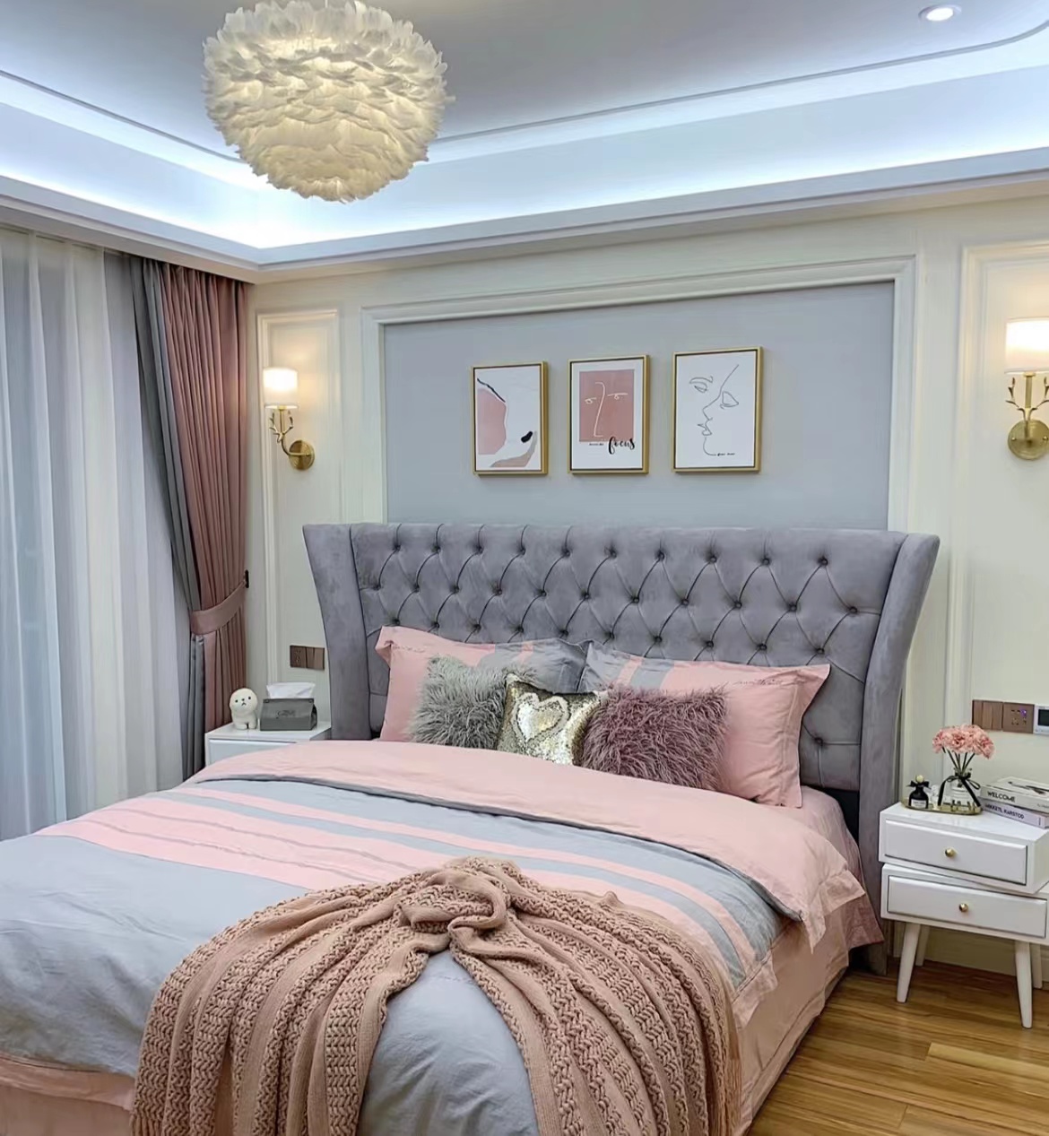 床头壁灯效果图