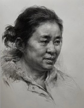 56岁女人素描