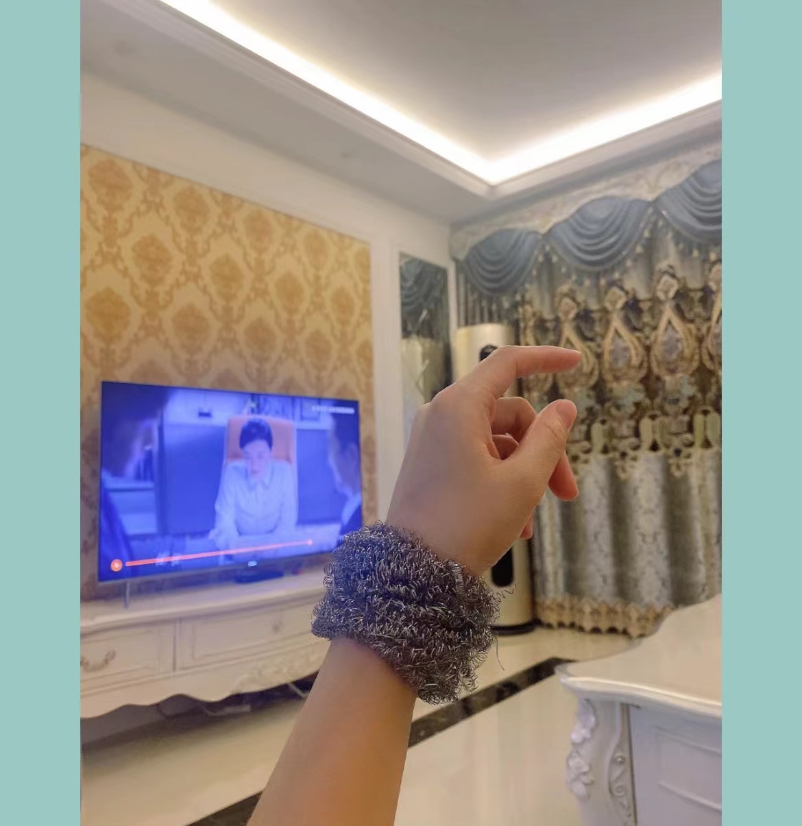 蒂芙尼钢丝球手镯图