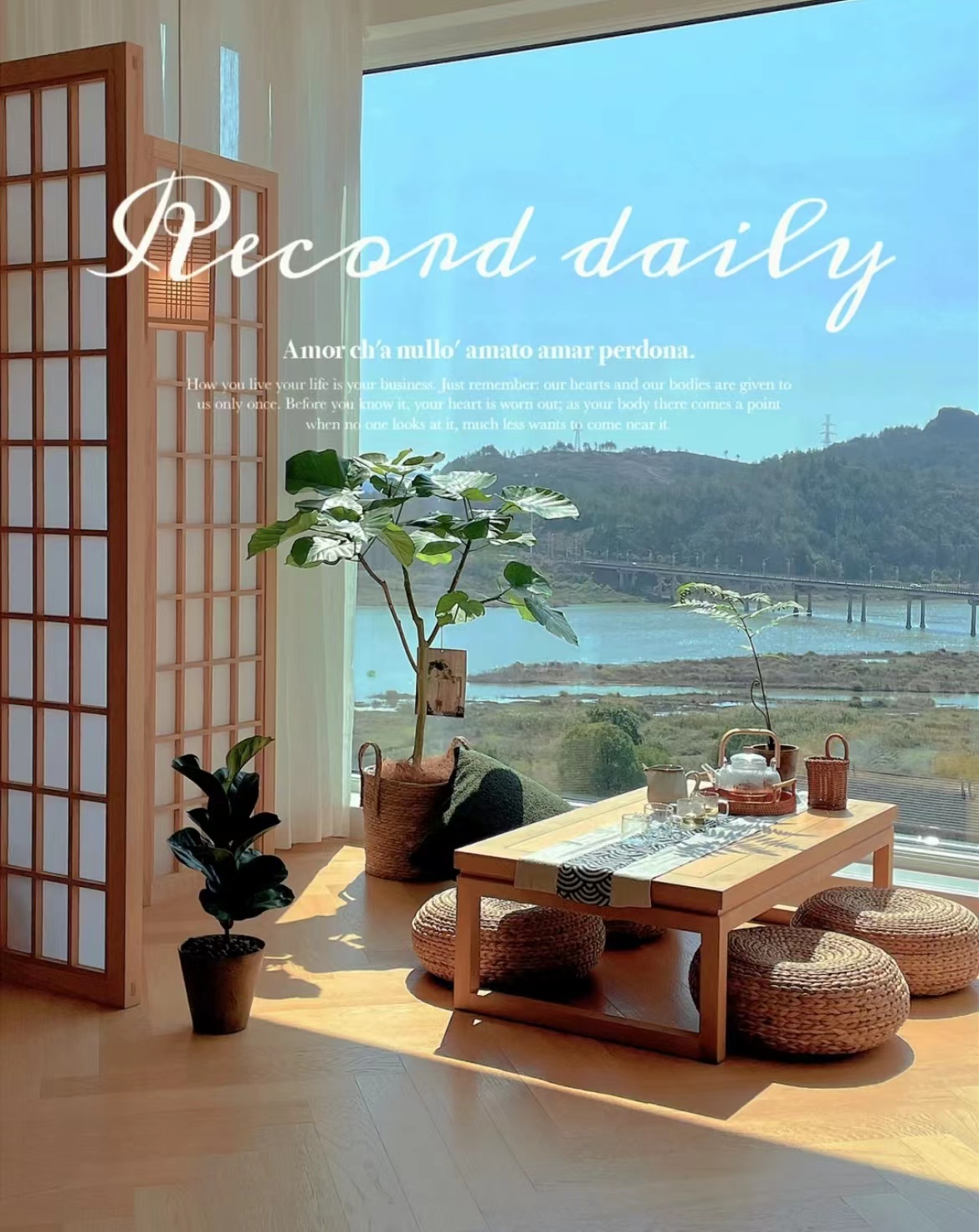 阳台喝茶区效果图,阳台茶室一体效果图