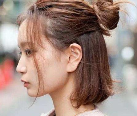 短发可以烫什么发型,短发怎么扎好看