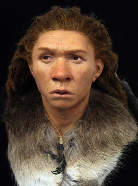 史前女性复原图,石器美女复原图