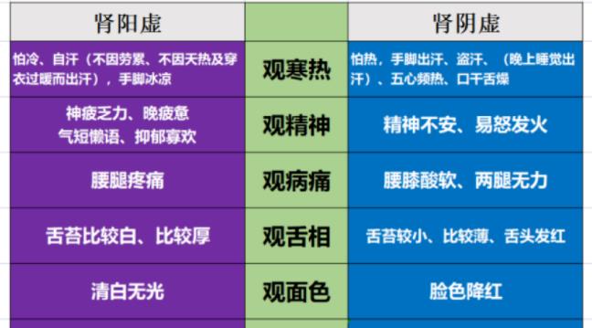 怎么分辨肾阴虚和肾阳虚(如何分辨肾阴虚和肾阳虚的区别)