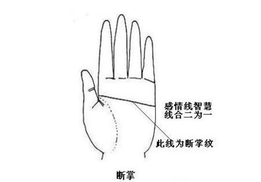 断掌纹的男人有什么说法,男人双手都是断纹掌好不好