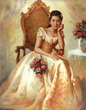 西欧美女画