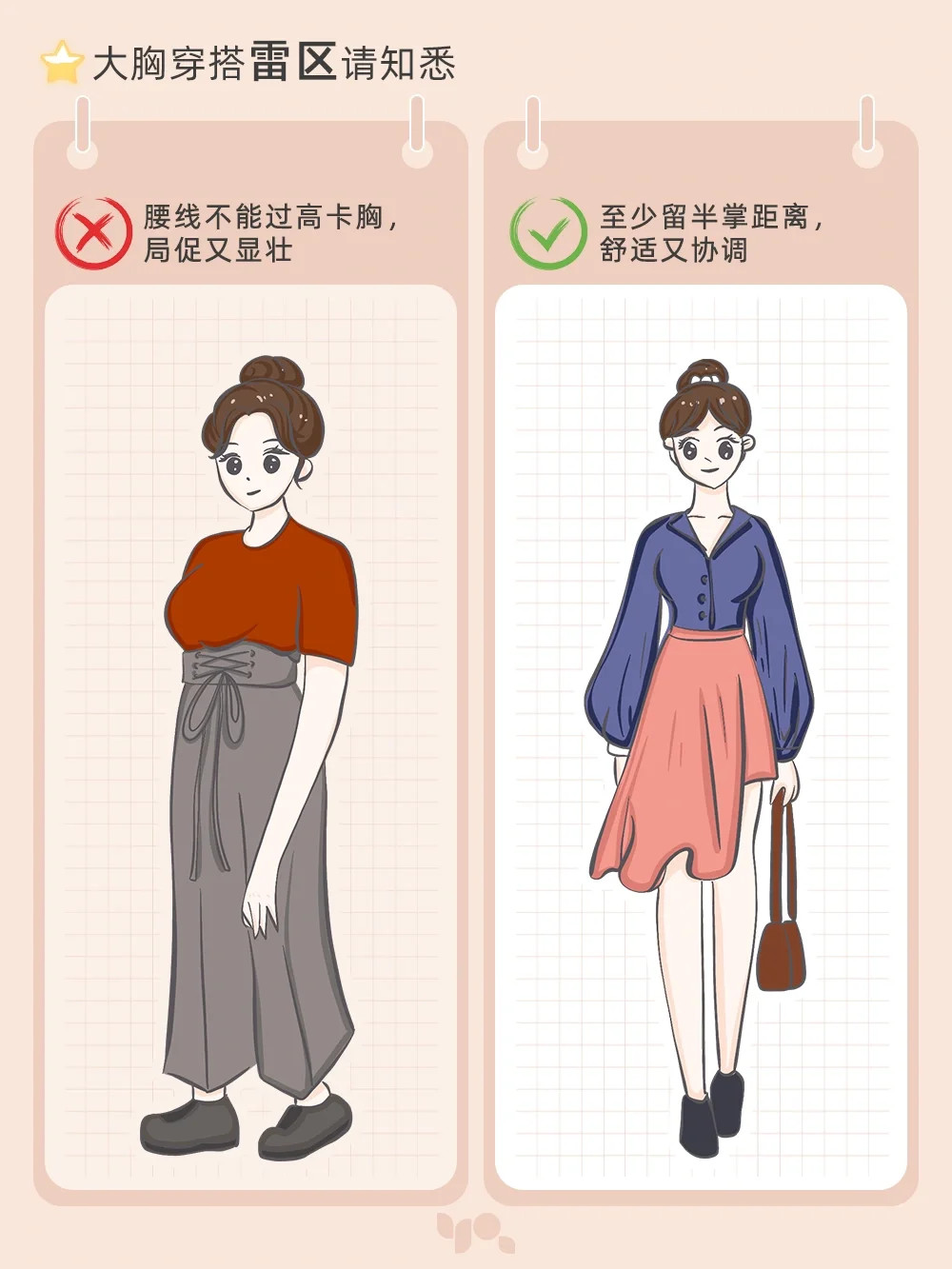 胸特大的女人夏天适合穿什么衣服