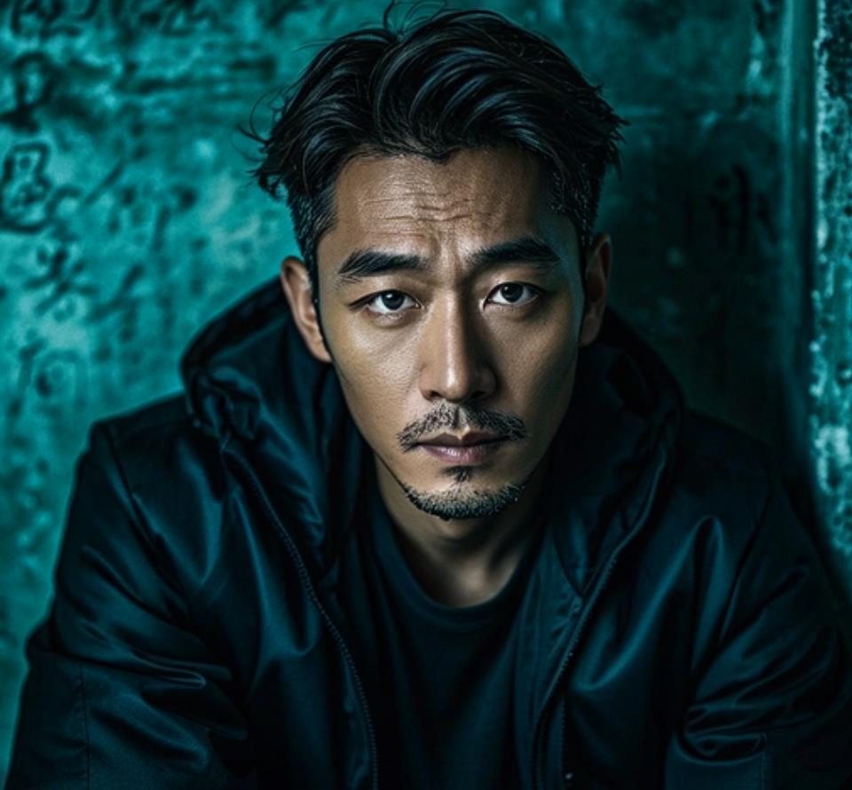 一个男人的阴郁图片