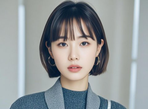 圆脸女生适合的短发发型
