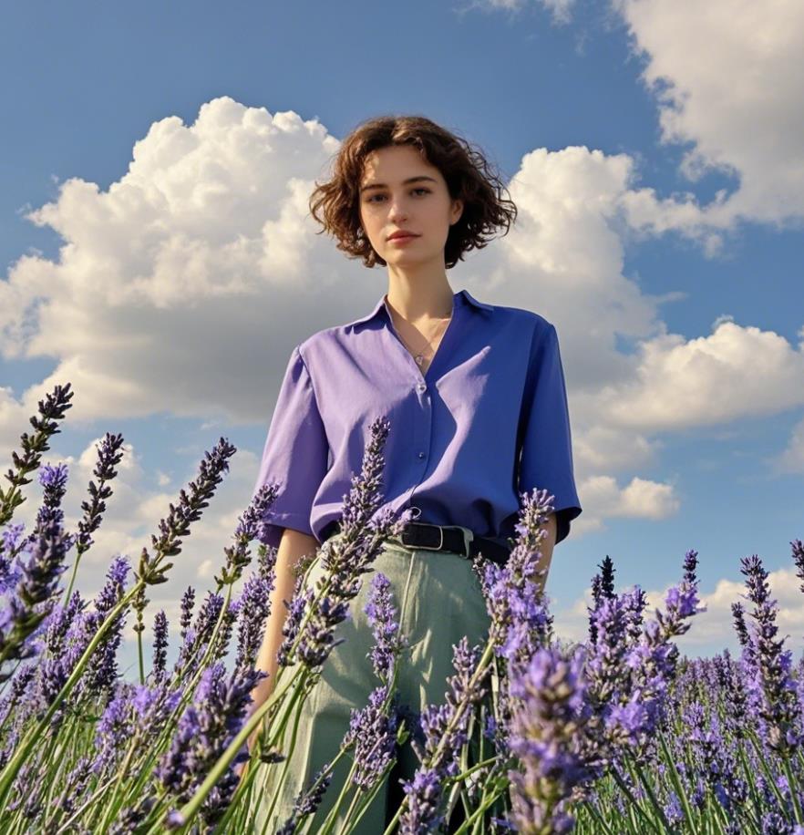 薰衣草地怎么拍照